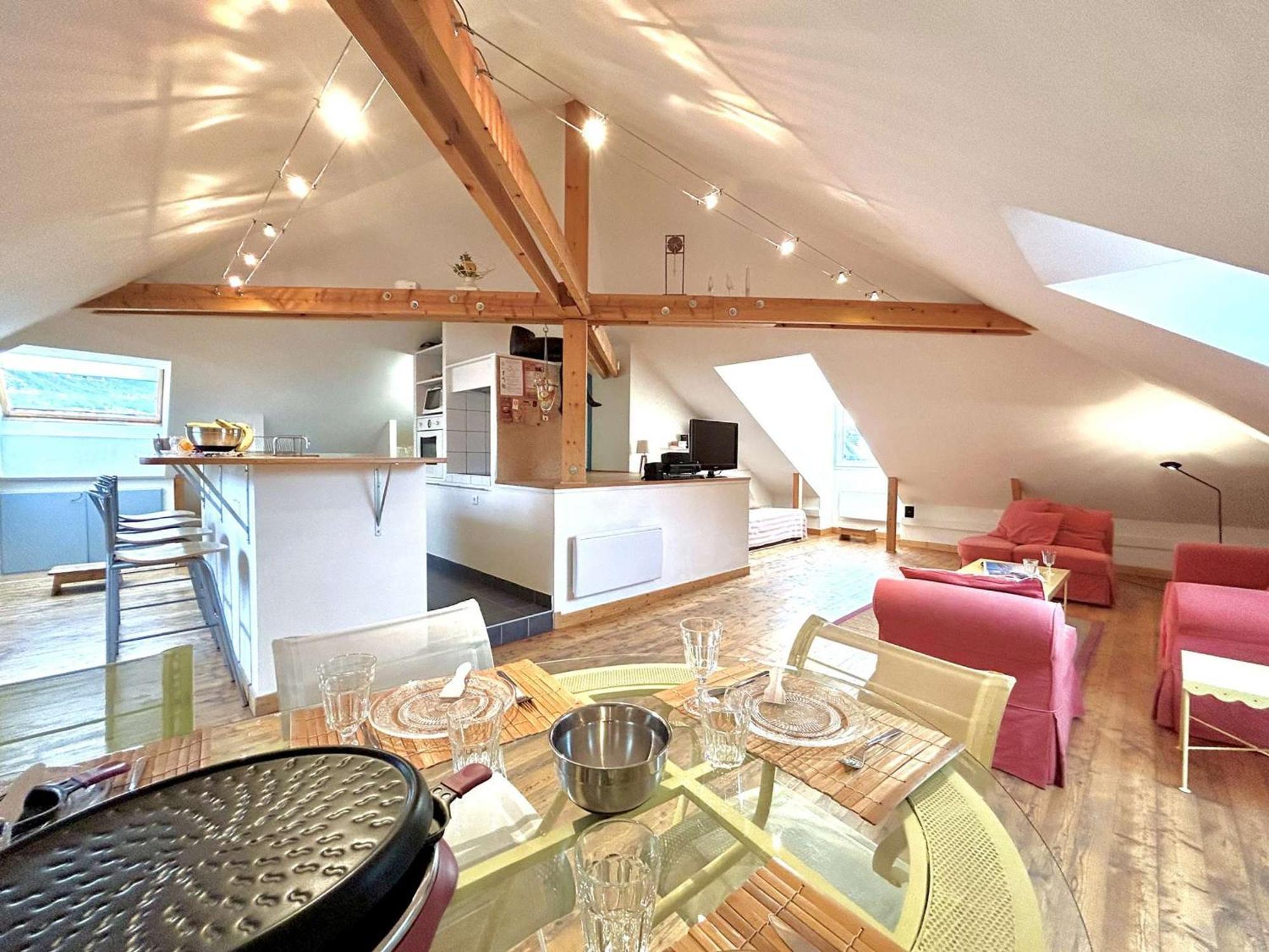 Duplex 70M² 8 Pers. A Briancon, Proche Telecabine, 2 Chambres, Coin Nuit, Parking Prive - Fr-1-330C-1 Luaran gambar